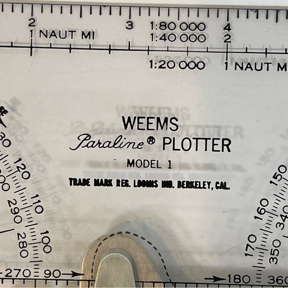 Vintage Weems Paraline Plotter Model 1 Navigation Tool 1953 - Picture 6 of 13